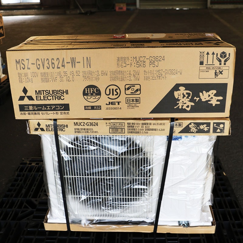 □新品未使用 三菱 霧ヶ峰 エアコン MSZ-GV3624-W ピュアホワイト 