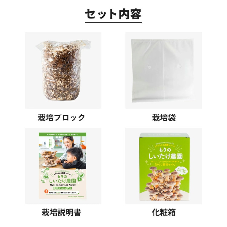 【母の日2026】しいたけ栽培セット(5月6日(水)-5月10日(日)のお届け)