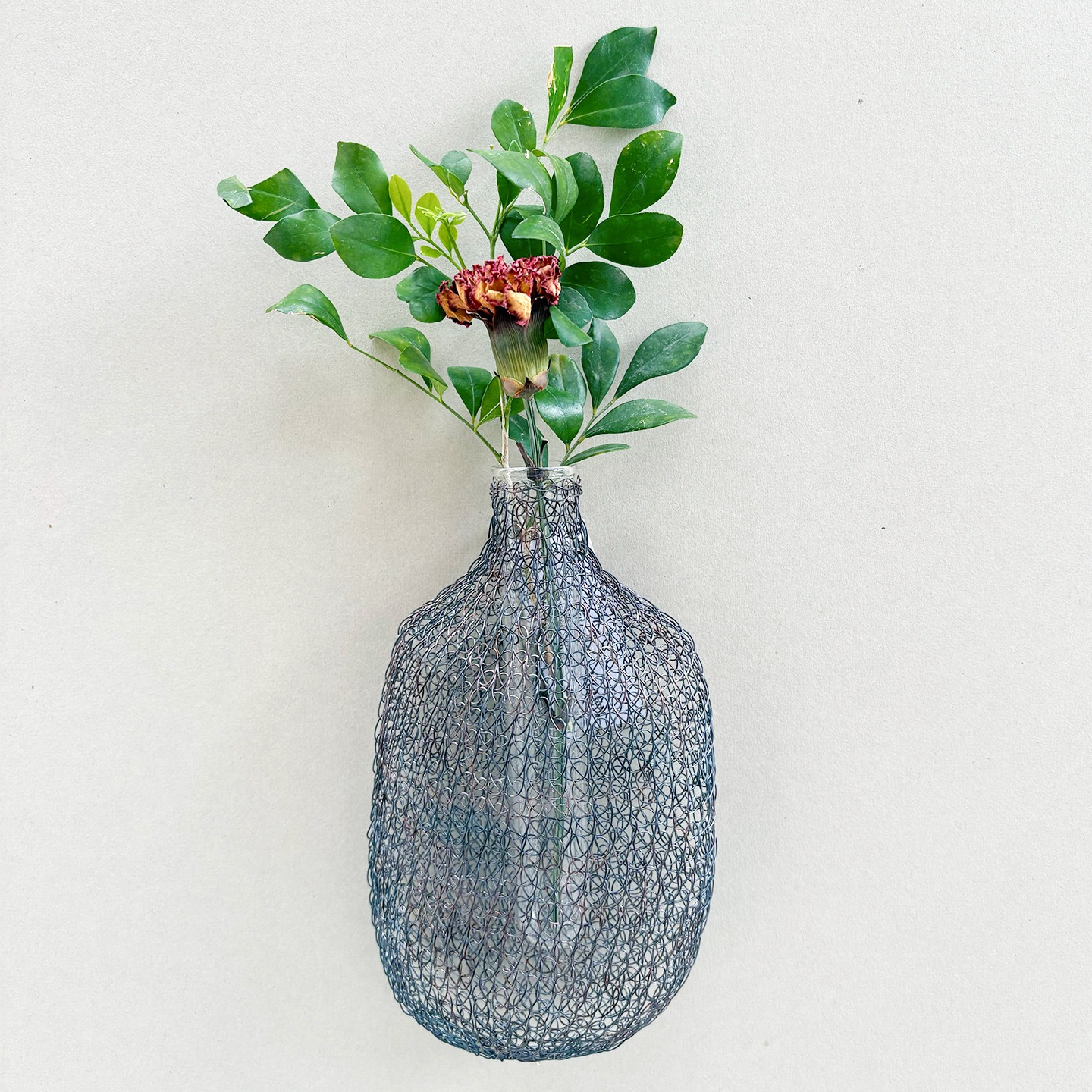 【母の日2026】オリジナル花瓶とロスフラワー wall vase set ゴールド（5月6日（水）-5月10日（日）のお届け）