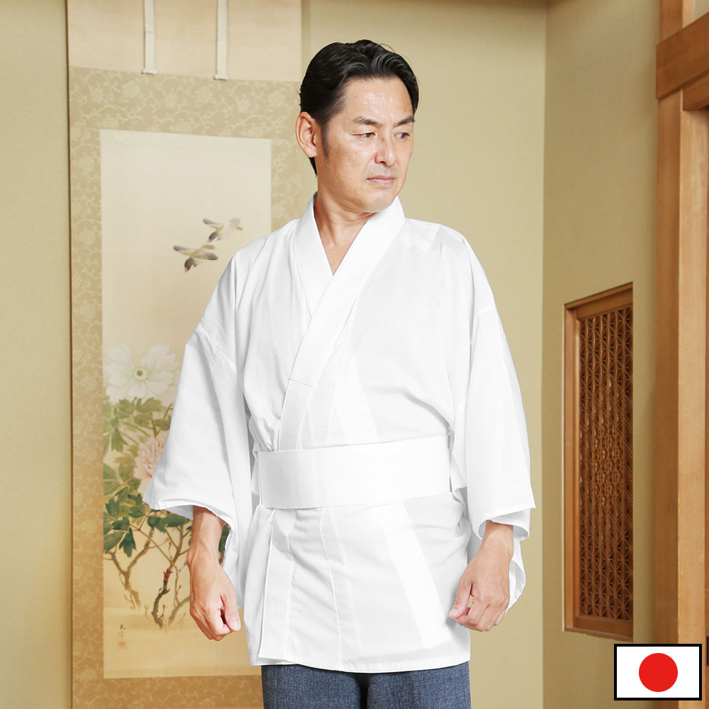 クレープ半襦袢(男性用)(M-LL) | 寺院用品 | 作務衣の専門館 『伝統