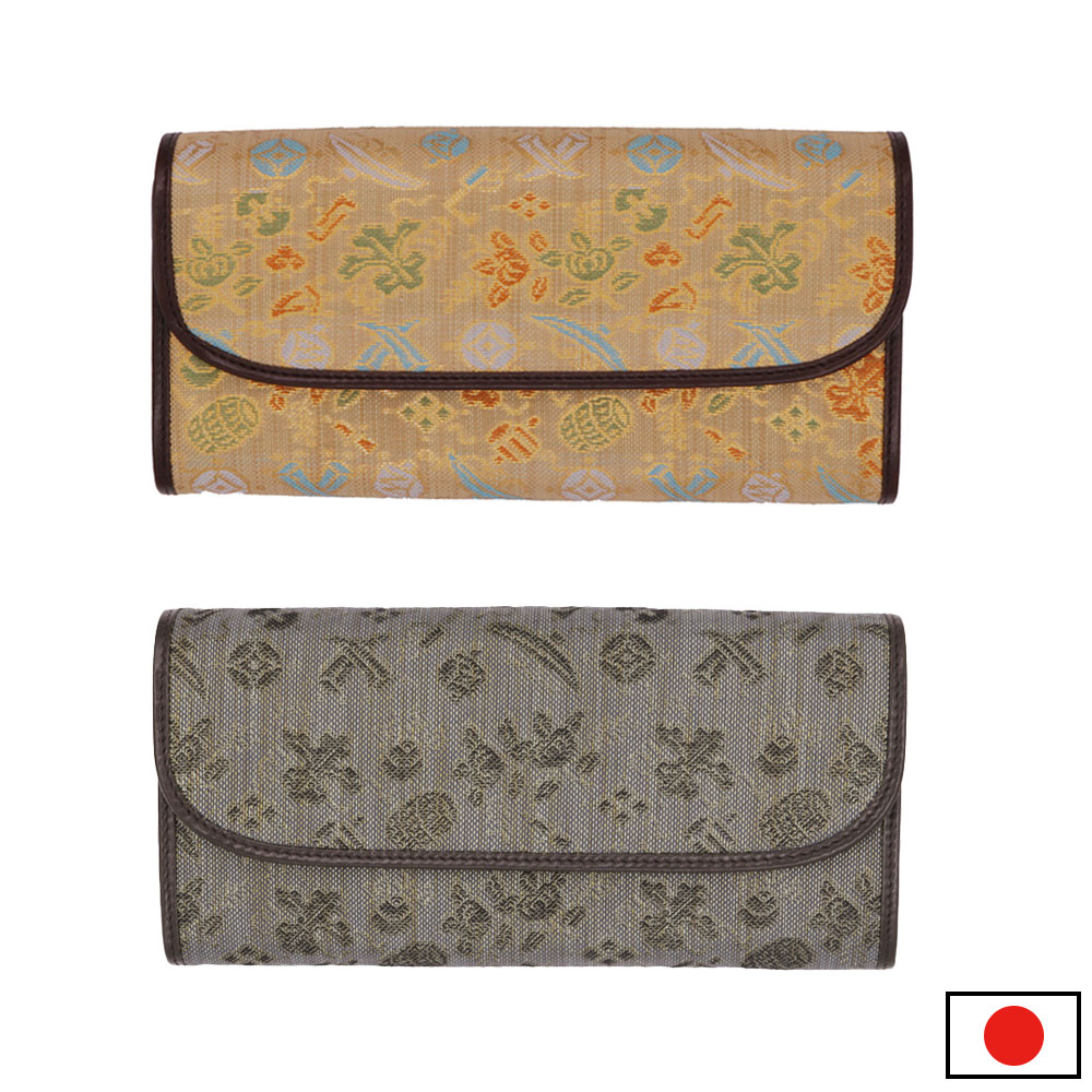 西陣 復元織り（岱崎織物）長財布(金・黒) | その他,セール | 作務衣の