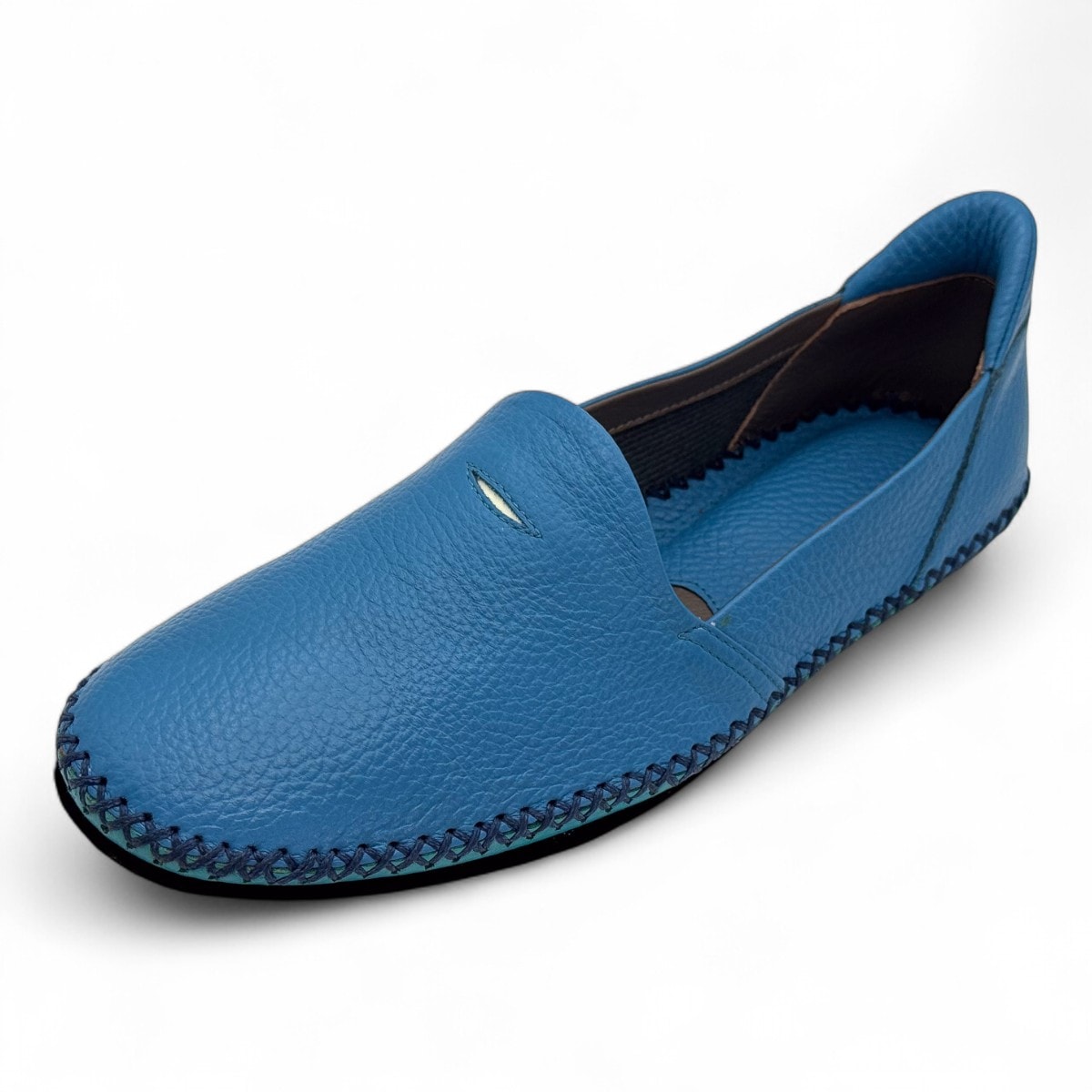 【10,000円引きクーポン 即日発送・限定1足・送料無料】 サナックス 0304 Feinheit(ファインハイト) ライトブルー23cm 皇室職人の高級スリッパ ・シューズ