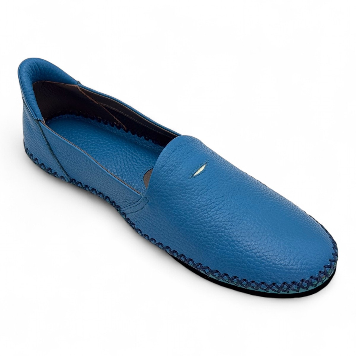 【10,000円引きクーポン 即日発送・限定1足・送料無料】 サナックス 0304 Feinheit(ファインハイト) ライトブルー23cm 皇室職人の高級スリッパ ・シューズ