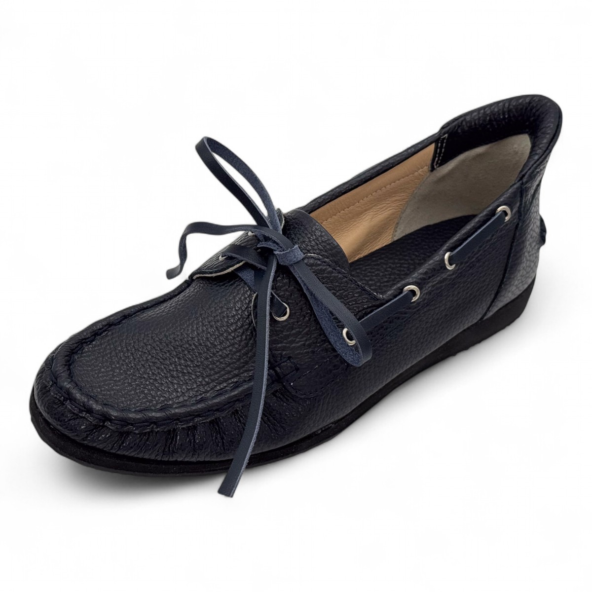 【10,000円引きクーポン 即日発送・限定1足・送料無料】 サナックス ０３０５ Ｓｔｉｌ（シュティール） ネイビー23.5cm 皇室職人の高級スリッパ ・シューズ