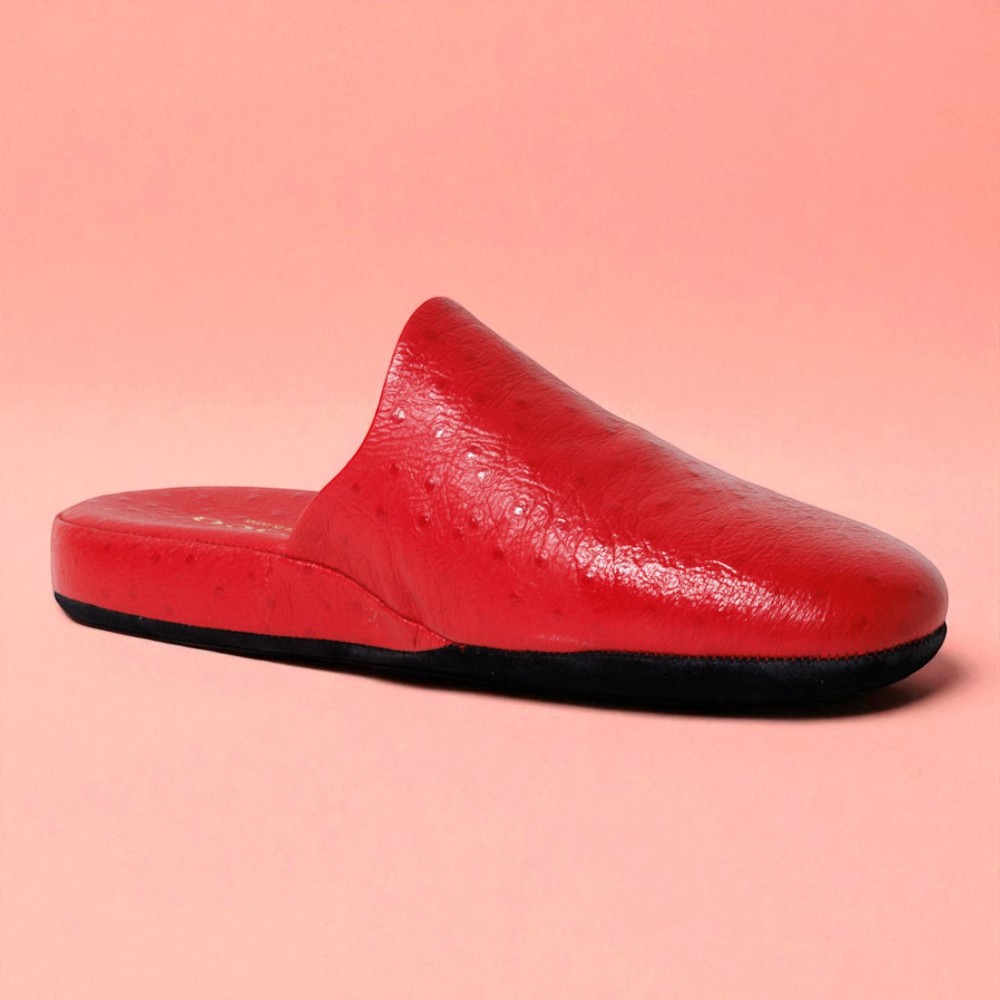 【10,000円引きクーポン 即日発送・限定各サイズ1足・送料無料】咲 Saki(サキ)|皇室職人の高級スリッパ レッド22.5~24.5cm