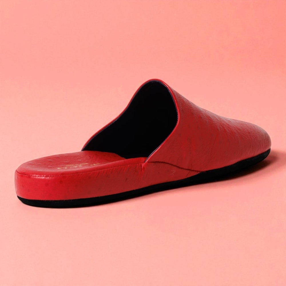 【10,000円引きクーポン 即日発送・限定各サイズ1足・送料無料】咲 Saki(サキ)|皇室職人の高級スリッパ レッド22.5~24.5cm