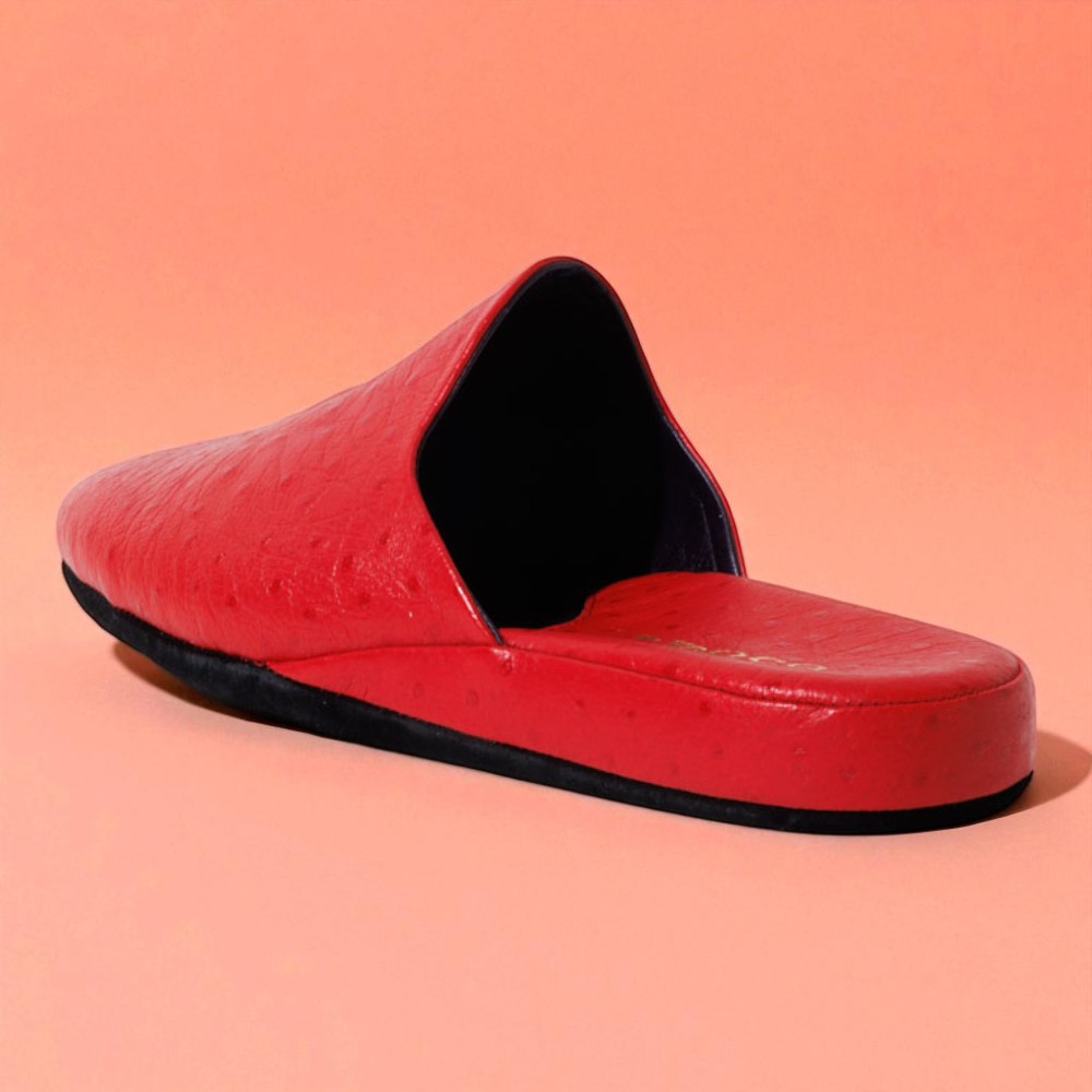 【10,000円引きクーポン 即日発送・限定各サイズ1足・送料無料】咲 Saki(サキ)|皇室職人の高級スリッパ レッド22.5~24.5cm