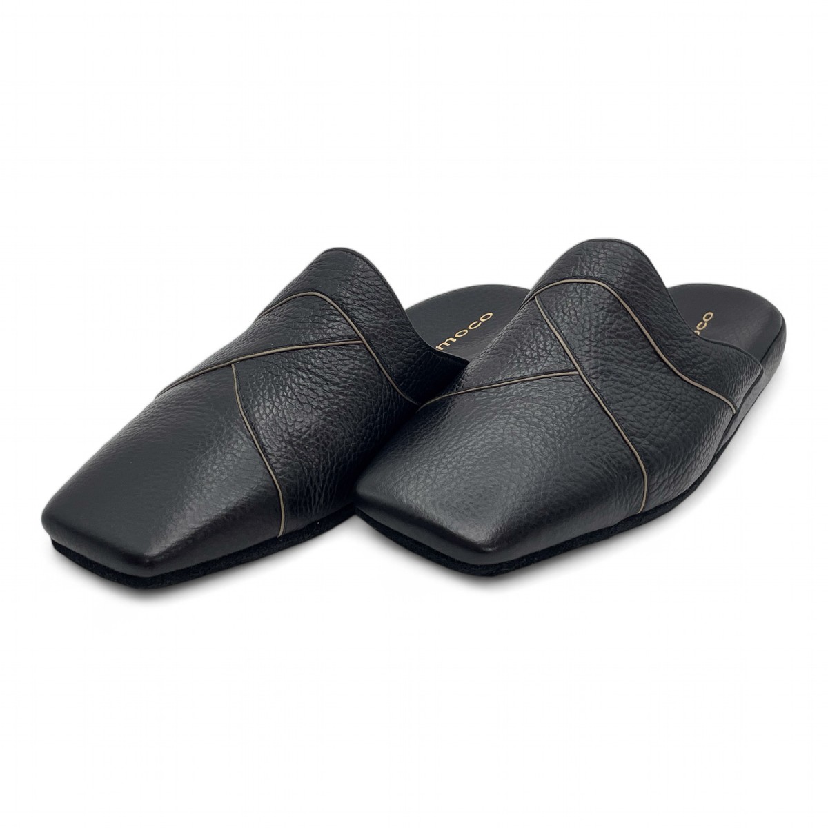 【10,000円引きクーポン 即日発送・限定1足・送料無料】 サナックス ３９０８　Ｅｄｅｌ（エーデル） ブラック25cm 皇室職人の高級スリッパ ・シューズ