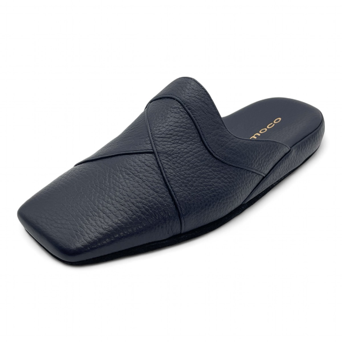 【10,000円引きクーポン 即日発送・限定1足・送料無料】 サナックス 3908 Edel(エーデル) ネイビー23cm 皇室職人の高級スリッパ ・シューズ