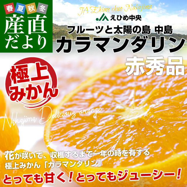 愛媛県産 JAえひめ中央 中島のカラマンダリン 赤秀品 5キロSからL
