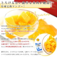 宮崎県から産地直送 JA宮崎中央 冷凍みやざき完熟マンゴー 1箱280g 4