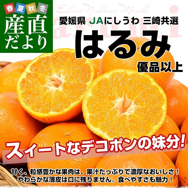 愛媛県 JAにしうわ 三崎共選 はるみ 優品以上 約2.5キロ2LからSサイズ