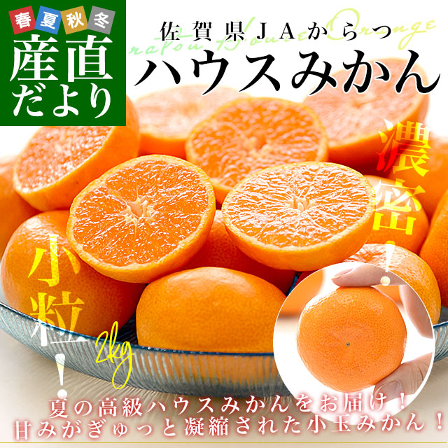 みかん7個 佐賀県 JAからつ ハウスみかん 小粒3Sサイズ 秀品 約2キロ（約