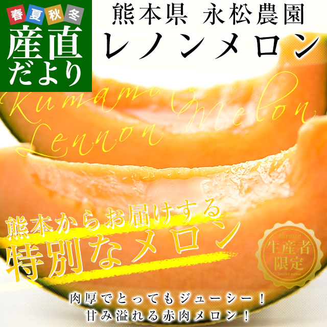 メロン エマルジョン ER 200mL 3本セット 熊本県より産地直送 永松農園 レノンメロン 秀品 大玉3Lから2Lサイズ