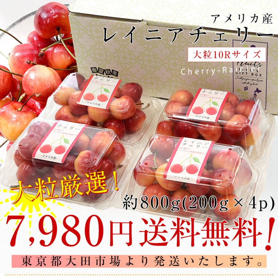 高糖度レーニアチェリー 2kg さくらんぼ チェリー ご家庭用 食品