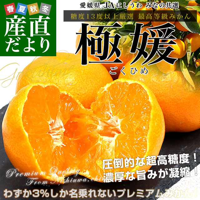 愛媛県 JAにしうわ みなの共選 最上位等級みかん「極媛(ごくひめ)」約5