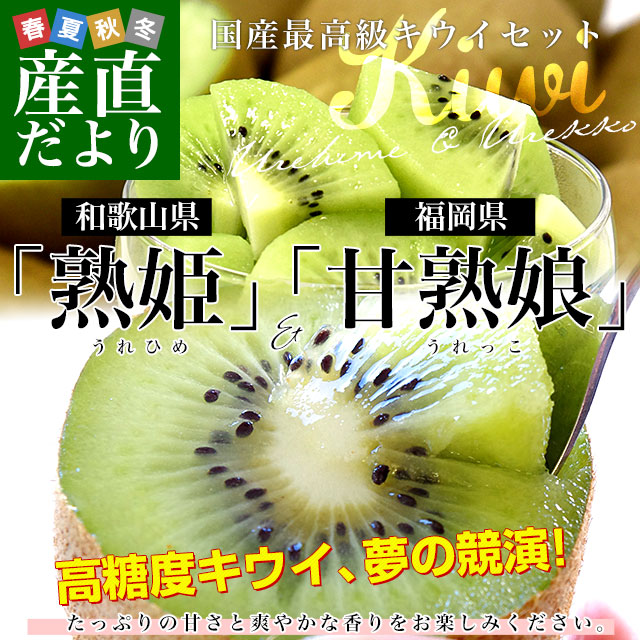 キウイセット】和歌山県JAわかやま紀の里地域本部 「熟姫(うれひめ)」+