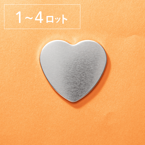 【ハート型】ノーマル缶バッジパーツ（2,000個セット：＠25.22円）