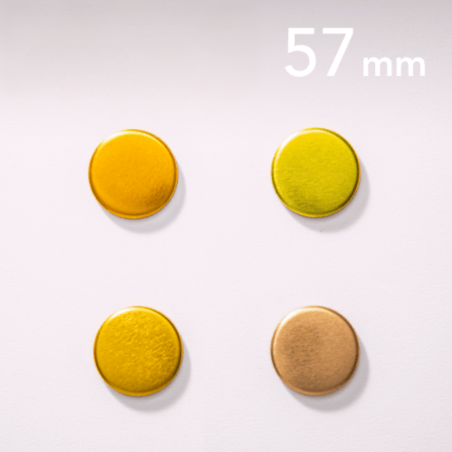 【57mm】カラー缶バッジパーツx1～4ロット（2,000～8,000個）＠22.23円