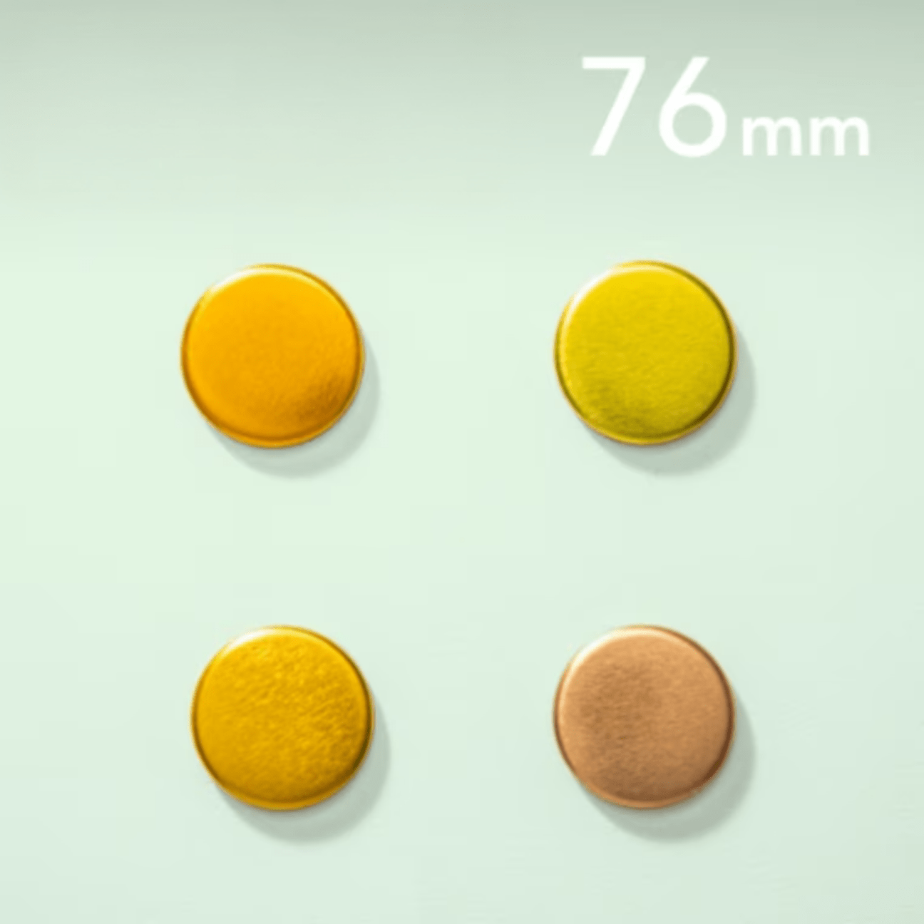 【76mm】カラー缶バッジパーツ（1,000個：@34.45円～）