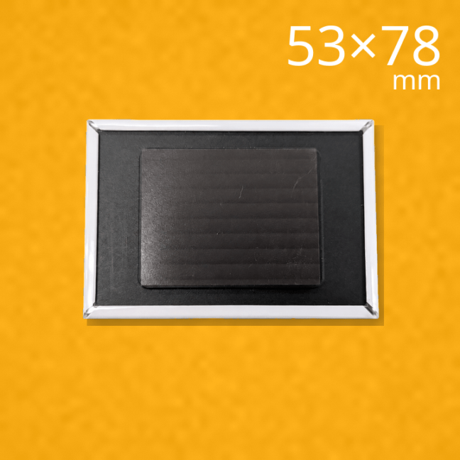 【53×78mm】マグネット缶バッジパーツx1ロット～(1,000個～)@66.50円