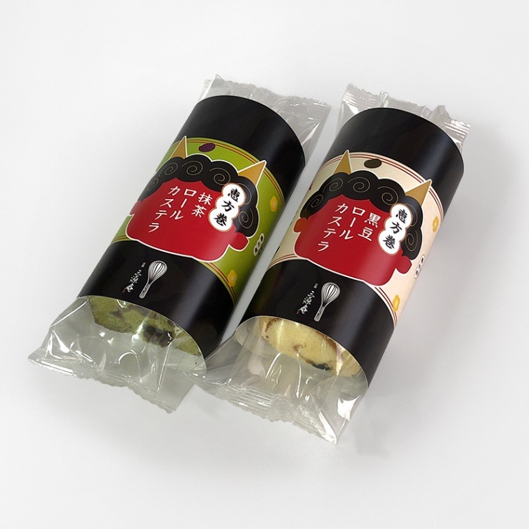 【期間限定】恵方巻ロールカステラ(黒豆/抹茶)
