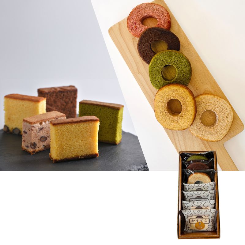 カステラとプレミアム生バーム 詰め合わせ6種7個