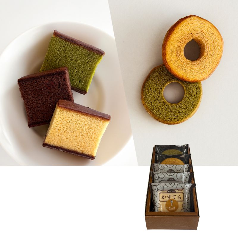 カステラとプレミアム生バーム 詰め合わせ5種5個