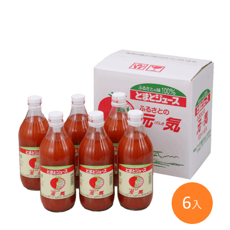 トマトジュース元気 500ml×6本｜セレクトショップ三育ベジライフ