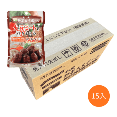 【ケース】和風野菜大豆ボール 100g 15個入