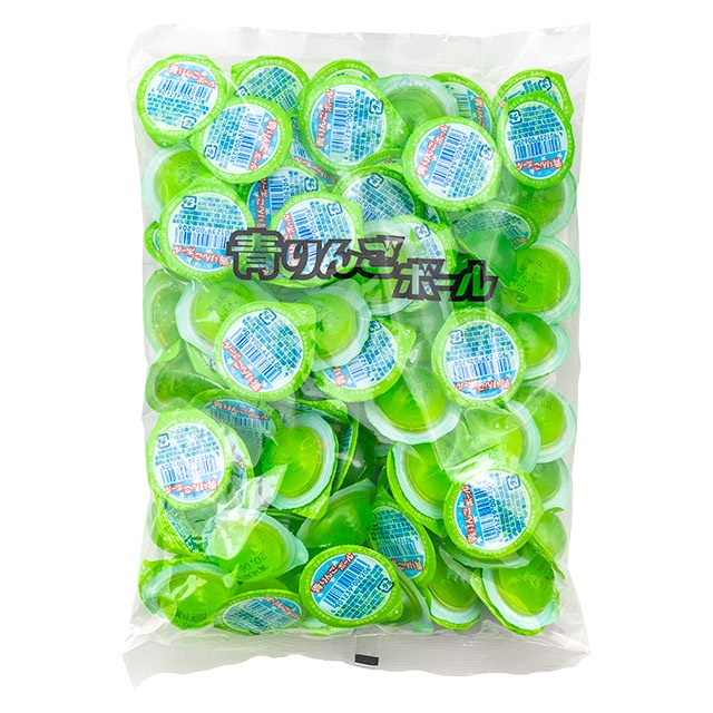 青リンゴボール 袋 １００入り ドリンク ゼリー 10円 楽駄屋 旧駄菓子屋三冠王