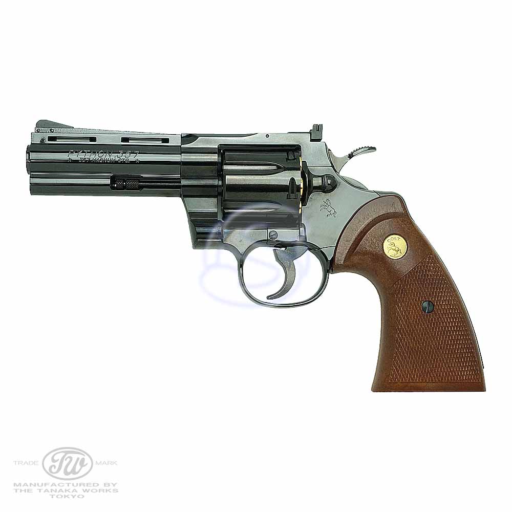 コルトパイソン 357マグナム4インチ　スチールフィニッシュ コルト パイソン .357マグナム 4インチ アールモデル スチール
