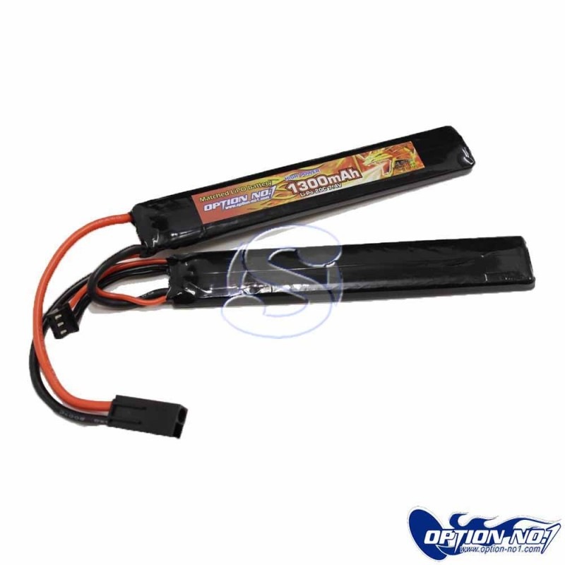 GB0022M �Хåƥ꡼ HIGH POWER LIPo 1300mAh 7.4V ���ɥ�ѥå� OPTION No1