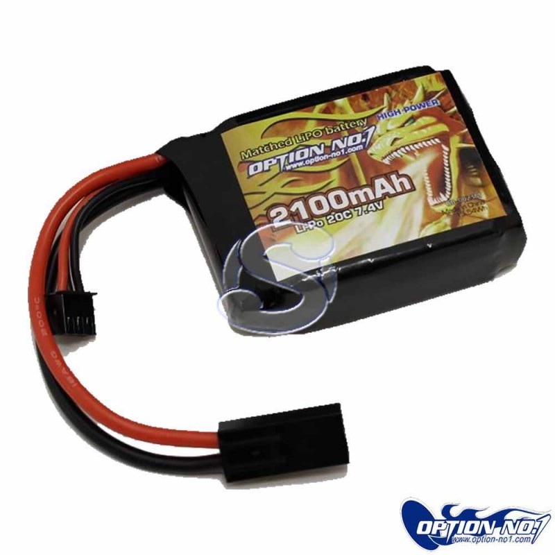 GB-0023MA �Хåƥ꡼ HIGH POWER LiPo 2100mAh 7.4V��PEQ�� OPTION No1