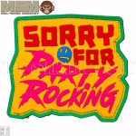 �ѥå� SORRY FOR PARTY ROCKING PVC Gold patch-00279-gold1 �ߥ륹�ڥå���󥭡�