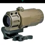 3X TACTICAL MAGNIFIER with Outer Rubber Cover TAN �Ρ��٥륢���ॺ