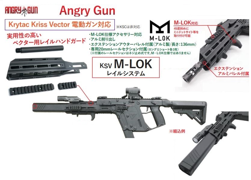 KRYTAC: 電動ガン本体 KRISS VECTOR V2 Folding Stock【電子