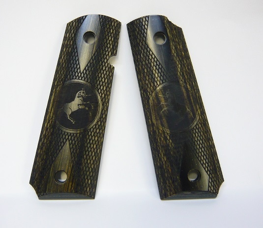Altamont COLTロゴ レーザーチェッカー グリップ 各社M1911 フルサイズ