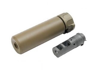 【 Angry Gun 製 】SF SOCOM556-MINI サイレンサー Angry Gun 製 】 14mm 逆ネジ 対応 SF SOCOM556-MINI