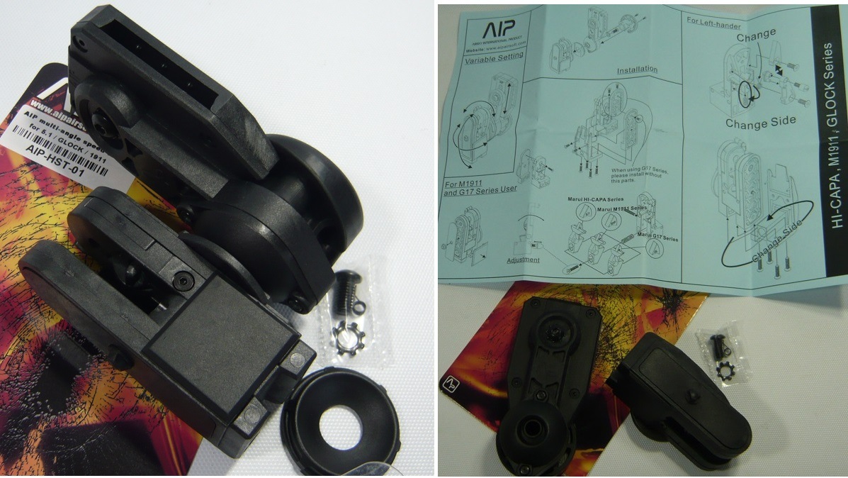 AIP ホルスター マルチアングル スピード レース Hi-Cap5.1/Glock/1911