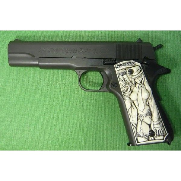 マルイガスガン　コルト　ガバメント　ぐり子さん 東京マルイ コルト ガバメント M1911A1 グリ子さんグリップ付き