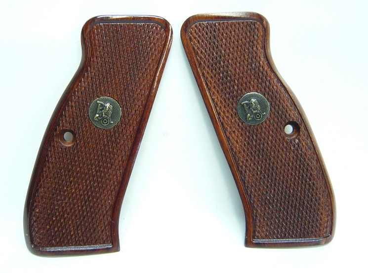 Pachmayr 木製グリップ CZ-75/85 チェッカー ローズウッド 63220