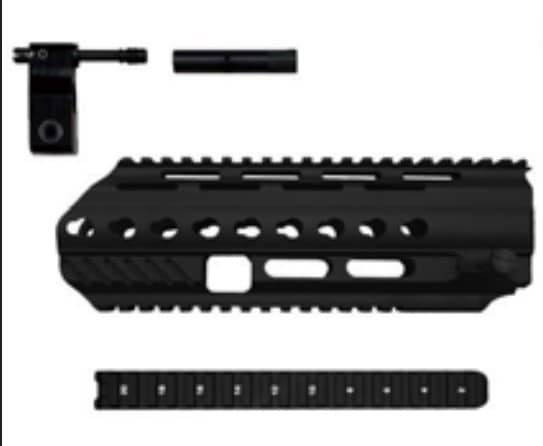 AngryGun レールハンドガード Black L85A3 G&G製L85A2 電動ガン対応