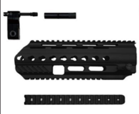 AngryGun レールハンドガード Black L85A3 G&G製L85A2 電動ガン対応