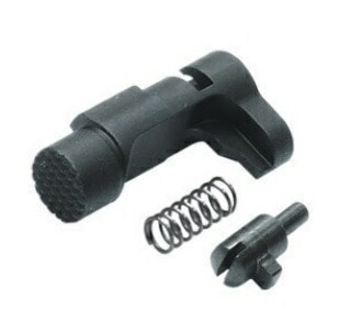 GUARDER NEW マガジンキャッチ チェッカー Black Fe製 東京マルイ