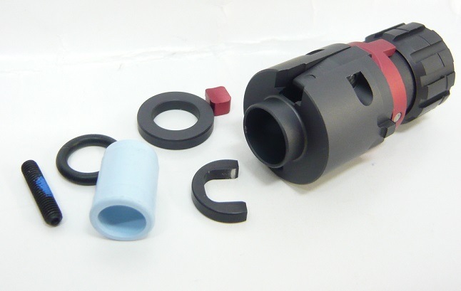 GHKメープルリーフインナーバレルとホップチャンバー Maple Leaf GHK M4 アルミチャンバー/Crazy Jet 精密インナーバレル