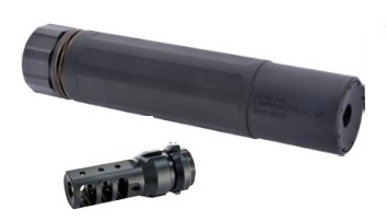 Angry Gun 発光サイレンサー DEAD AIR SAND MAN Sタイプ Black DASM-ST