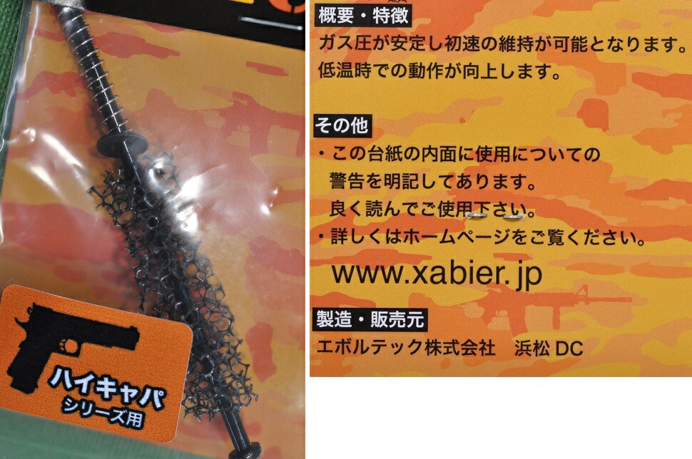 XABIER ガス気化促進ビス KEMUSHI 東京マルイ HI-CAPAマガジン用