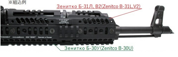 WII TECH レールアッパーハンドガード Zenitco B-31Lタイプ 東京マルイ