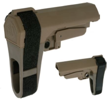 BJTAC ストック SB TACTICAL SBA3タイプ DEカラー 各社 M4用 BJ-ISK